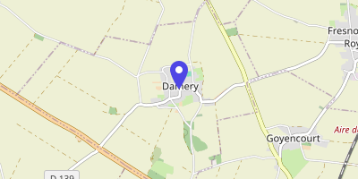 Carte OpenStreetMap — 2 rue d'Andechy, Damery
