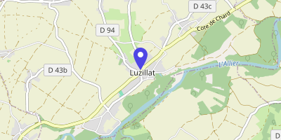 Carte OpenStreetMap — Place de la Mairie, Luzillat