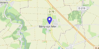 Carte OpenStreetMap — 2 place du Presbytère, Bény-sur-Mer