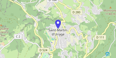 Carte OpenStreetMap — 2 place de la Mairie, Saint-Martin-d'Uriage
