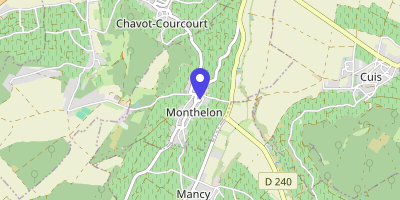 Carte OpenStreetMap — 8 rue Henri-Martin, Monthelon