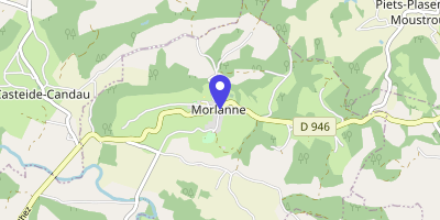 Carte OpenStreetMap — 1 carrère du Château, Morlanne