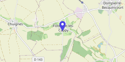 Carte OpenStreetMap — 1 rue d'En-Haut, Fontaine-lès-Cappy