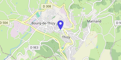 Carte OpenStreetMap — 1 rue Veuve-Crozet, Thizy-les-Bourgs