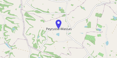 Carte OpenStreetMap — 189 rue Principale, Peyrusse-Massas