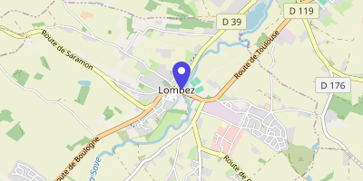 Carte OpenStreetMap — 1 place de l'Hôtel-de-Ville, Lombez