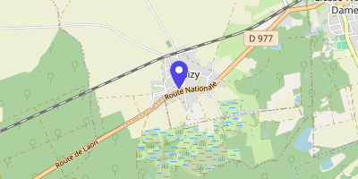 Carte OpenStreetMap — 1 place François-Mitterrand, Gizy