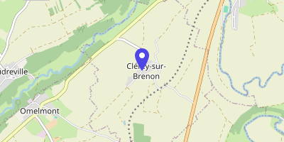 Carte OpenStreetMap — 7 rue de Velaine, Clérey-sur-Brénon