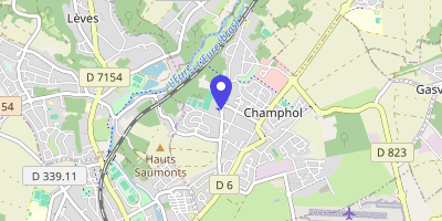 Carte OpenStreetMap — 15 rue de la Mairie, Champhol