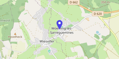 Carte OpenStreetMap — 1 impasse de la Mairie, Woelfling-lès-Sarreguemines