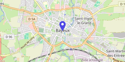 Carte OpenStreetMap — 19 rue Laitière, Bayeux