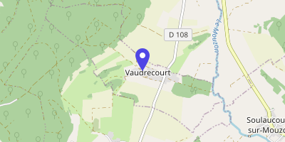 Carte OpenStreetMap — 15 rue Principale, Vaudrecourt