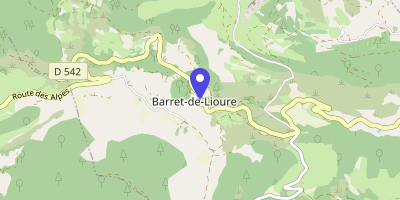 Carte OpenStreetMap — 1 rue Fontarache, Barret-de-Lioure