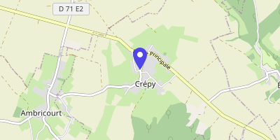 Carte OpenStreetMap — 28 rue de l'Église, Crépy
