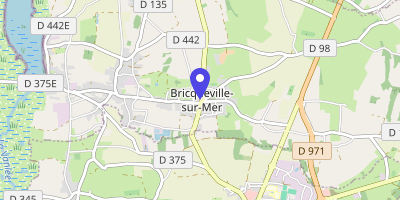 Carte OpenStreetMap — 1 place de la Mairie, Bricqueville-sur-Mer