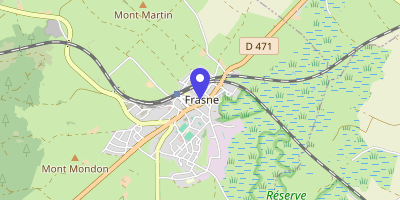 Carte OpenStreetMap — 2 rue de la Gare, Frasne