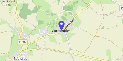 Carte OpenStreetMap — 25 rue de la Croix-Blanche, Corrombles