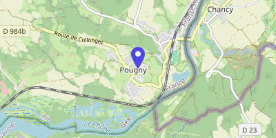 Carte OpenStreetMap — 46 rue de la Mairie, Pougny