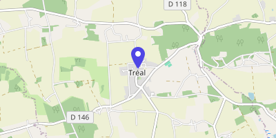 Carte OpenStreetMap — 36 rue de la Villio, Tréal