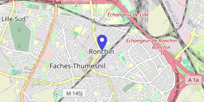 Carte OpenStreetMap — 650 avenue Jean-Jaurès, Ronchin