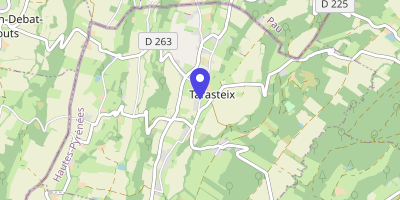 Carte OpenStreetMap — 108 chemin Larroze, Tarasteix