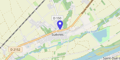 Carte OpenStreetMap — 1 rue Jean-Desjoyeaux, Suèvres