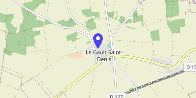 Carte OpenStreetMap — 8 place de l'Église, Le Gault-Saint-Denis