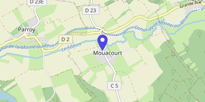 Carte OpenStreetMap — 6 Grande rue, Mouacourt