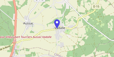 Carte OpenStreetMap — 61 rue de la République, Aussac-Vadalle