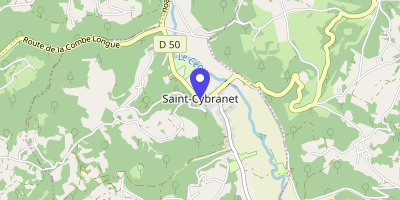 Carte OpenStreetMap — 1208 route de la vallée-du-céou, Saint-Cybranet