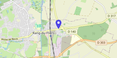 Carte OpenStreetMap — 331 route de Montreuil, Rang-du-Fliers