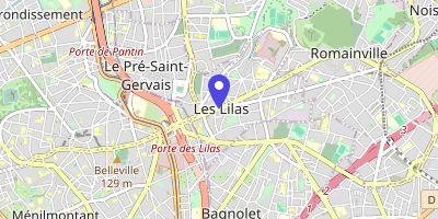 Carte OpenStreetMap — 96 rue de Paris, Les Lilas