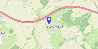 Carte OpenStreetMap — 9 rue de la Forge, Flamets-Frétils