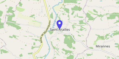 Carte OpenStreetMap — 80 rue des Remparts, Saint-Arailles