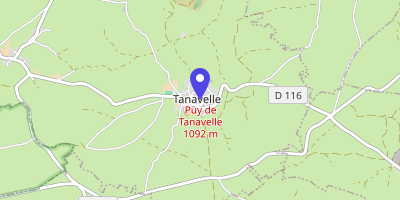 Carte OpenStreetMap — 1 place de la Mairie, Tanavelle