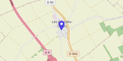 Carte OpenStreetMap — 1 place de la Mairie, Les Grandes-Loges
