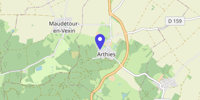 Carte OpenStreetMap — Rue de la Mairie, Arthies
