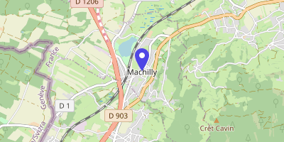 Carte OpenStreetMap — 290 route des Voirons, Machilly