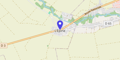Carte OpenStreetMap — 33 avenue du Luxembourg, L'Épine