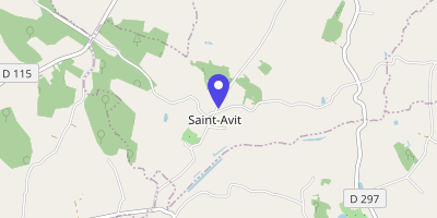 Carte OpenStreetMap — 4 place de la Mairie, Saint-Avit