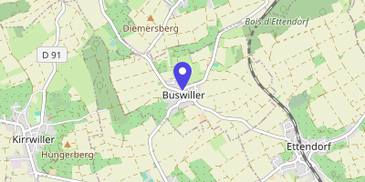 Carte OpenStreetMap — 54 rue Principale, Buswiller