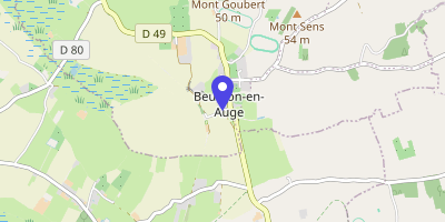Carte OpenStreetMap — 4 avenue de la Gare, Beuvron-en-Auge