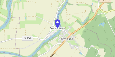 Carte OpenStreetMap — 1 rue des Bords-du-Doubs, Saunières