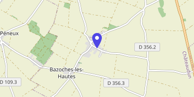 Carte OpenStreetMap — 8 rue Fauconnière, Bazoches-les-Hautes