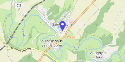Carte OpenStreetMap — 14 rue de l'Église, Soulosse-sous-Saint-Élophe