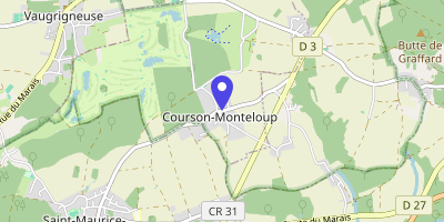 Carte OpenStreetMap — Place des Tilleuls, Courson-Monteloup