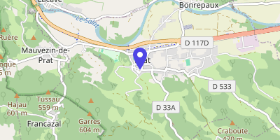 Carte OpenStreetMap — 8 rue Souvielle, Prat-Bonrepaux