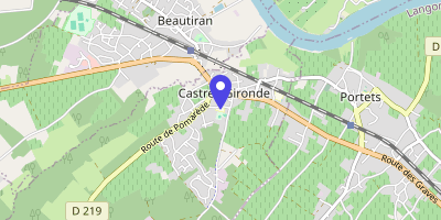 Carte OpenStreetMap — 1 place de la Mairie, Castres-Gironde