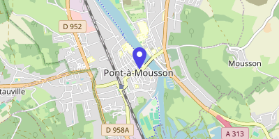 Carte OpenStreetMap — 19 place Duroc, Pont-à-Mousson Cedex