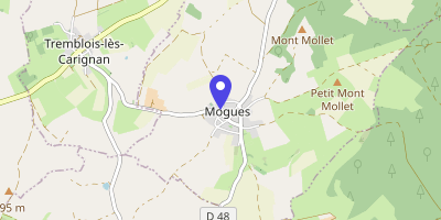 Carte OpenStreetMap — 1 ruelle des Pièces, Mogues